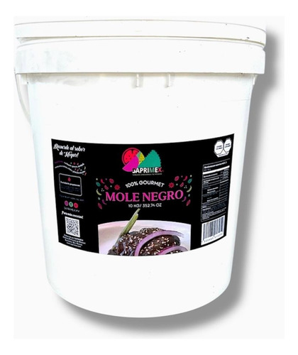 10 Kg De Tradicional Mole Negro Saprimex En Cubeta