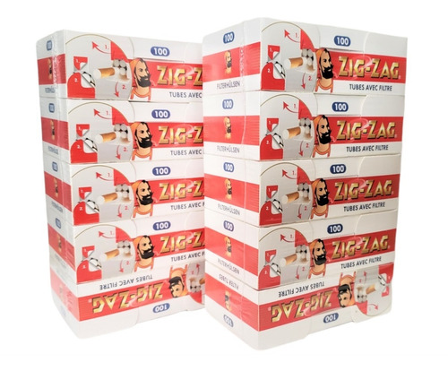 Imagen 1 de 2 de Tubos Zig-zag Con Filtro Pack De 10 Cajas : 1000 Tubos