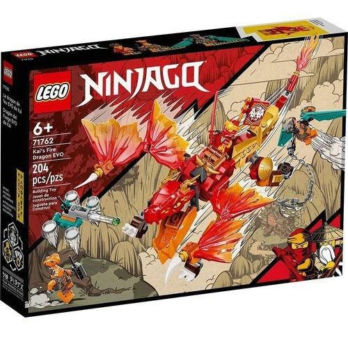 Set De Construcción Lego Ninjago  Dragón Del Fuego Evo De Kai (71762) - 204 Piezas En Caja.