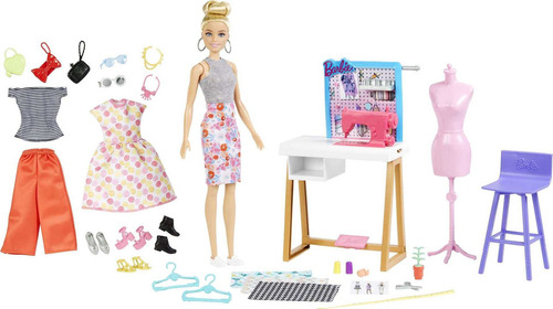 Barbie Muñeca De Diseñador De Moda Y Más De 25 Accesorio.