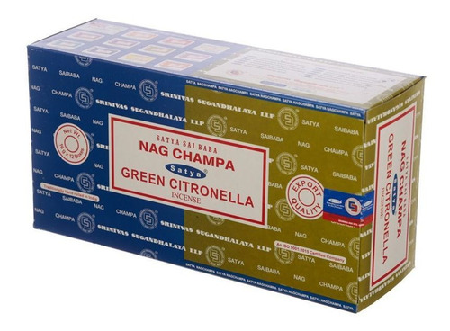 Incienso Dúo Nag Champa Clásico Y Green Citronella - Satya