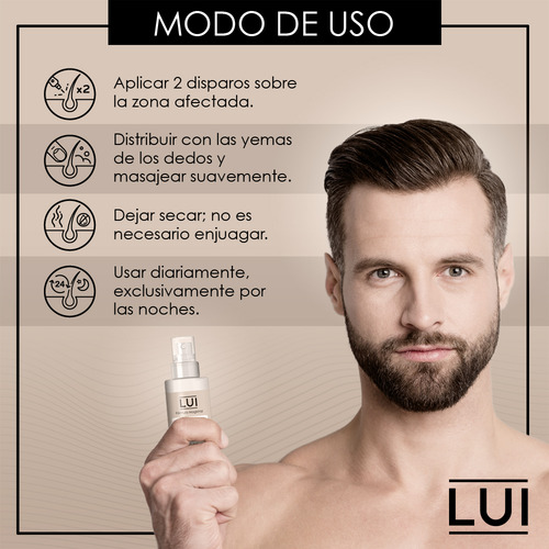 Lui Loción Capilar Anticaída Tratamiento Alopecia Fórmula 1