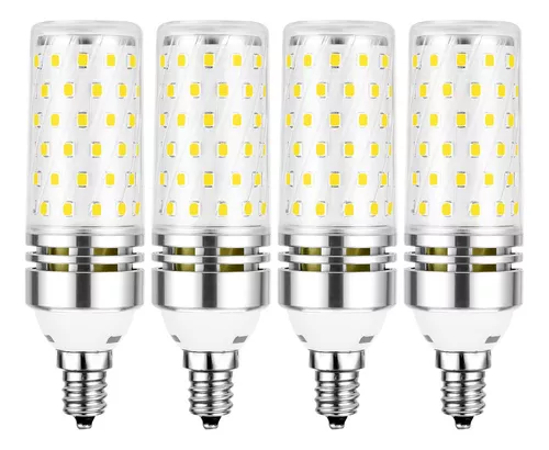 Bombillas para candelabro, bombilla LED inteligente E12, decorativa blanca  y de color, regulable, lámpara de iluminación de vela esmerilada de 120 V