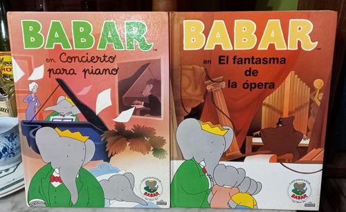 Lote 5 Libros Vintage De Babar  1990