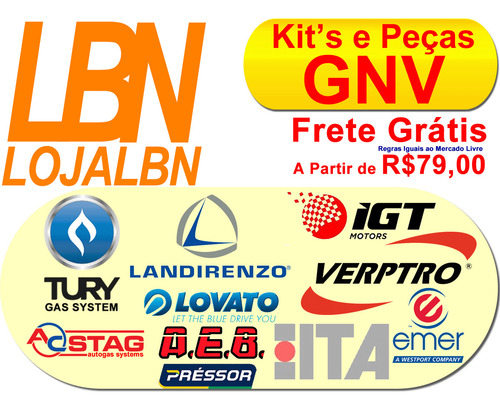 2 Filtro Gnv Gás Natural Veicular Kit 5 Geração Injeção 12mm
