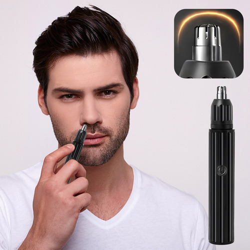 Máquina De Afeitar De Nariz Recargable En U Para Hombre Wom