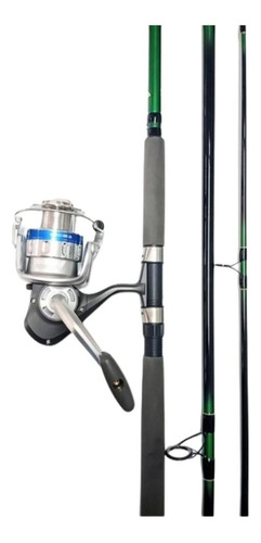 Combo Pesca De Playa Blue Fox Quepos 11 Pies Carrete Cc6500