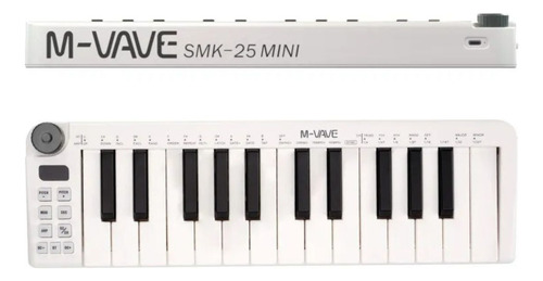 Mini teclado M-vave, mini controlador MIDI, 25 teclas, Smk25