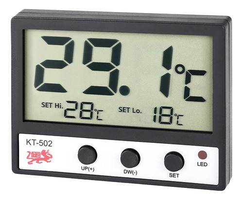 Medidor De Temperatura Digital Lcd Para Peces, Tanque Alto/b