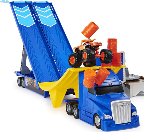 Monster Jam Camion Transformable 2 En 1 Pistas De Carrera