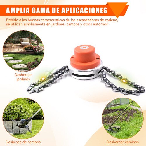 2pcs Universal Cabezal Cadena Para Desbrozadora Desbrozadora