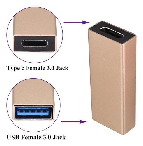 Adaptador Usb 3.0 A Tipo C Hembra