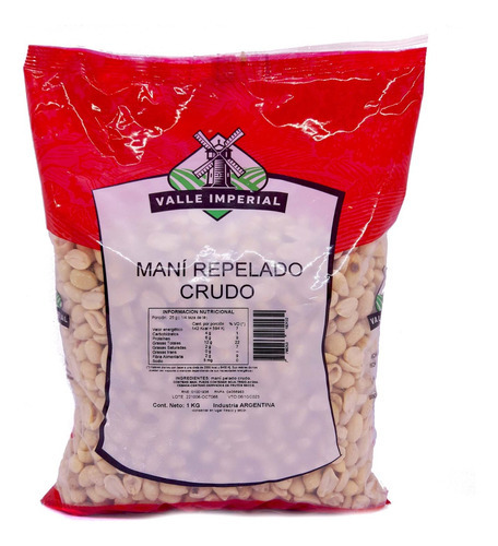 Mani Repelado Crudo 1 Kg