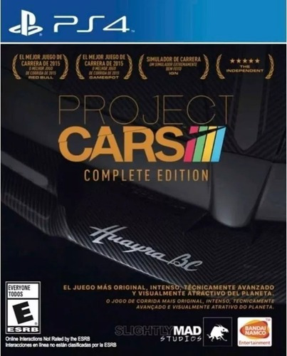 Reprodução física do Project Cars Complete Edition Ps4