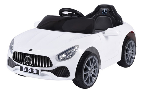 Carro Montable Eléctrico Aeiou B003 Recargable Color Blanco