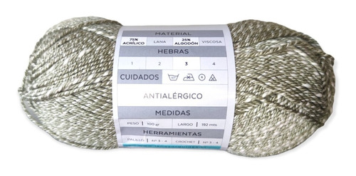 Imagen 2 de 3 de Ovillo Lana Cotton Air Orquídea 100grs