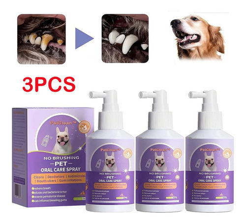 Aerosol Bucal Para Mascotas, Limpieza De Dientes Para Perros