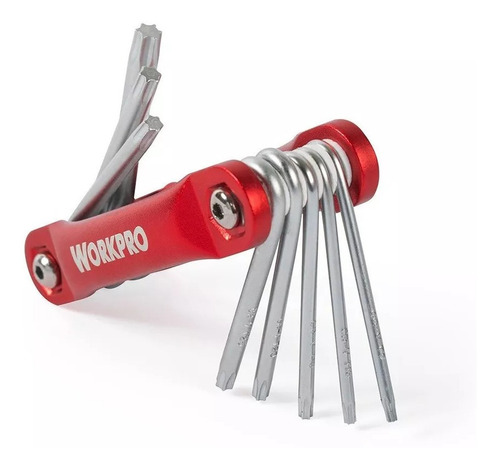Llave Hexagonal Plegable 8 Piezas Workpro W022008 Sin Inte