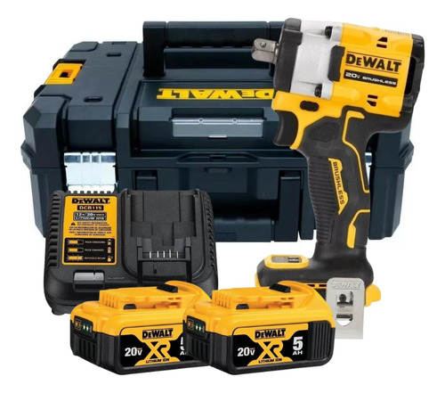 Chave De Impacto 2 Baterias 20v 5ah Dewalt 1/2 Dcf922 Maleta