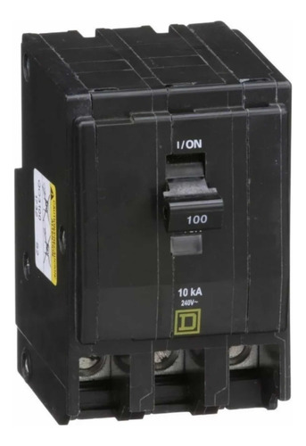 Interruptor Termomagnetico   Qo 3 Polos 100 Amper. Squared.