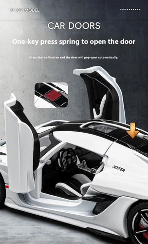 Hipercoche Postercars Koenigsegg Jesko Absolut Crystal White
