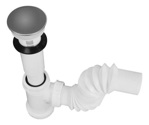 Para - Cespol Para Lavabo Con Push Button, Flexible Bote