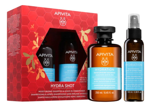 Apivita Hydra Shot Kit Shampoo & Acondicionador Sin Enjuague
