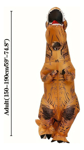 Traje Inflável T-rex Para Adultos, Terno Chique De Dinossaur