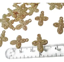 Comprar Dijes Cruces Cruz Pequeña 1,6x1,2cmx 30 Unid Comunion Dorado
