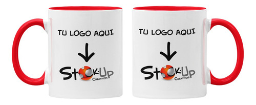 22 Tazas Personalizadas Color Interior Con Imagen Ó Logotipo