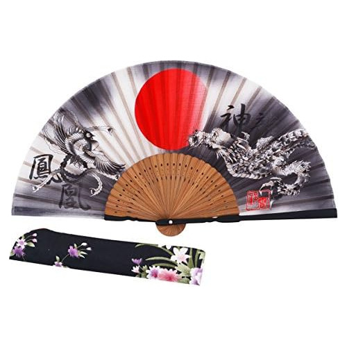 Abanico Plegable Japonés Vintage Retro Estilo 8.27  (2...