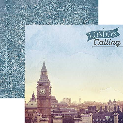 P-2061e London Calling England Double-sided Cardstock, ...