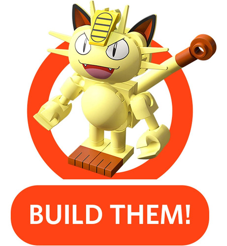 Set Mega Construx Pokemon Batalla Pikachu Vs Meowth