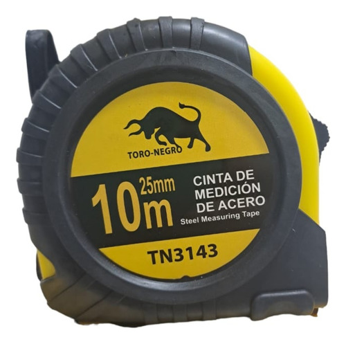 Cinta Huincha De Medir  10 Metros Pack 6unidades Toro Negro 