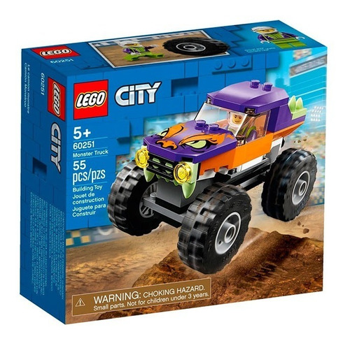 Bloques Lego Camión Monster Truck 55 Pcs - Vamos A Jugar 