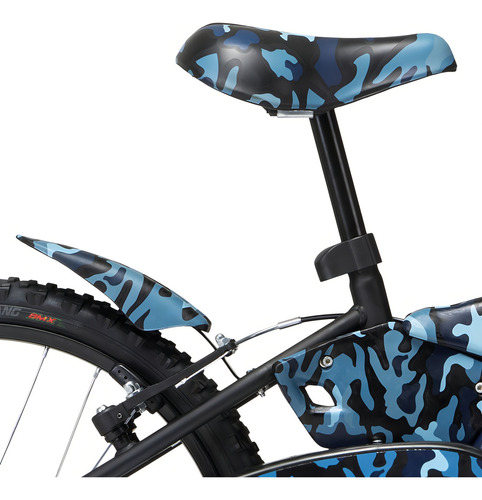 Bicicleta Infantil Groove T20 Aro 20 Azul Camuflada