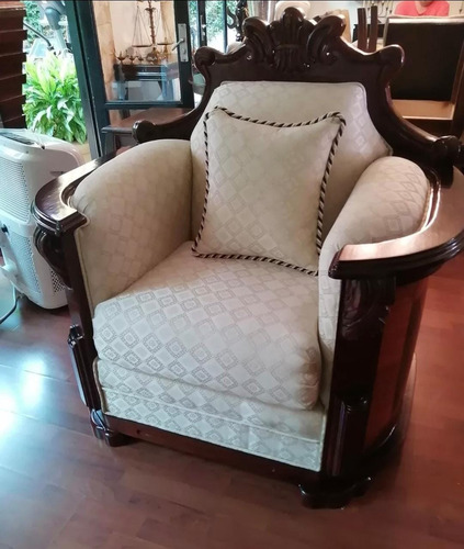 Sala Padova Y Mesa Luis Xv, Clásico,fino, Elegante,madera Beige