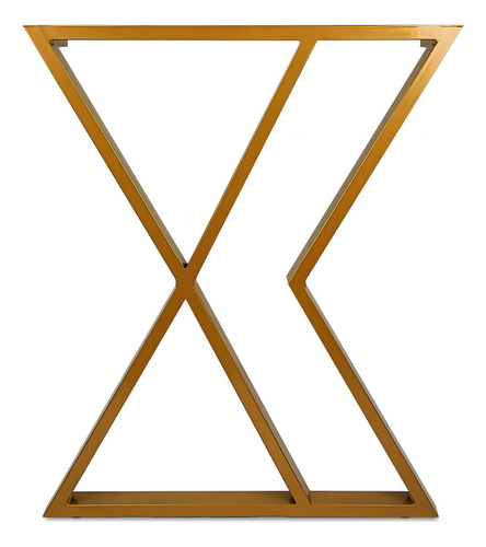 Base Mesa Alliance Tampos Madeira Até 180cm X 90cm Cor Dourado