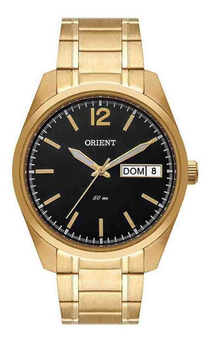 Relógio Masculino Orient Analógico Dourado Mgss2009 G2kx