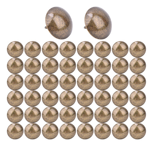 50 Clavos Gruesos Para Tapicería, Redondos, Con Forma De Pas