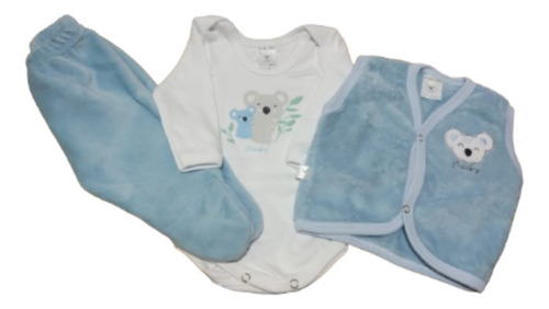 Set Bebe X3 Piezas Plush Piel Micky Baby Cod. 130