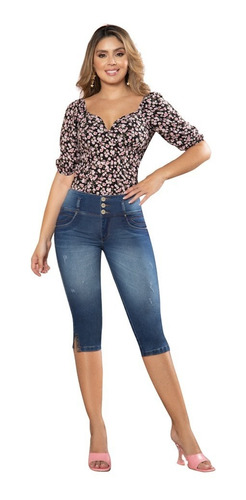 Jeans Estilo Capri Colombiano Levanta Cola Flavia Tyt