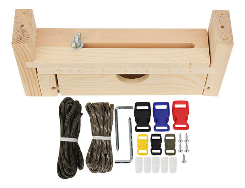 Kit De Plantilla De Tejido De Pulsera De Paracord De Madera