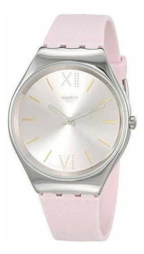 Reloj Swatch Skin Irony St. Steel Quartz Silicone Strap Pink