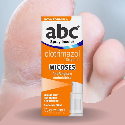 Kit C2 Abc Micoses E Fungos Spray 30ml Abc Kley Hertz