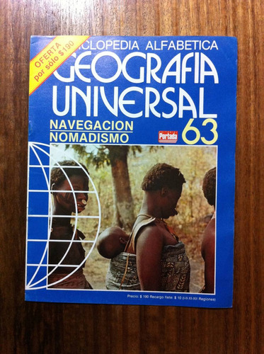 Enciclopedia Alfabetica Geografia Universal Fasciculo Nº63