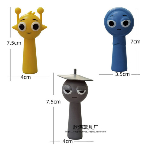 Wa 12 Pcs Juego De Dibujos Animados Sprunki De Nsincredibox