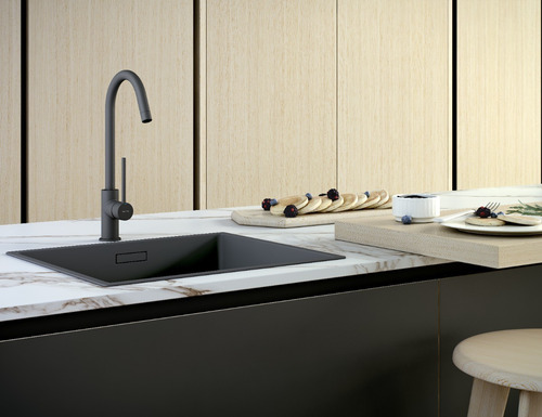 Genebre Tau 65403 grifería negro mate de monocomando