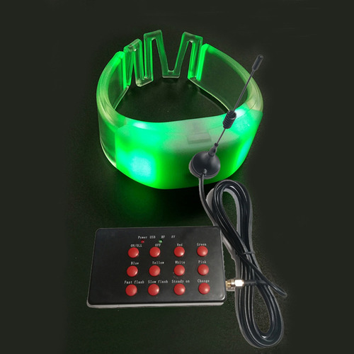 100 Pulseras Luminosas Con Control Remoto Para Conciertos