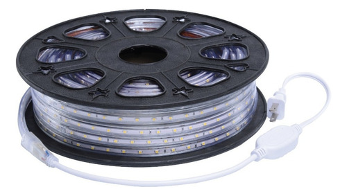 Manguera Plana Led Para Exterior 25 Mts Mled-3528smd-127v Luz Luz De Día